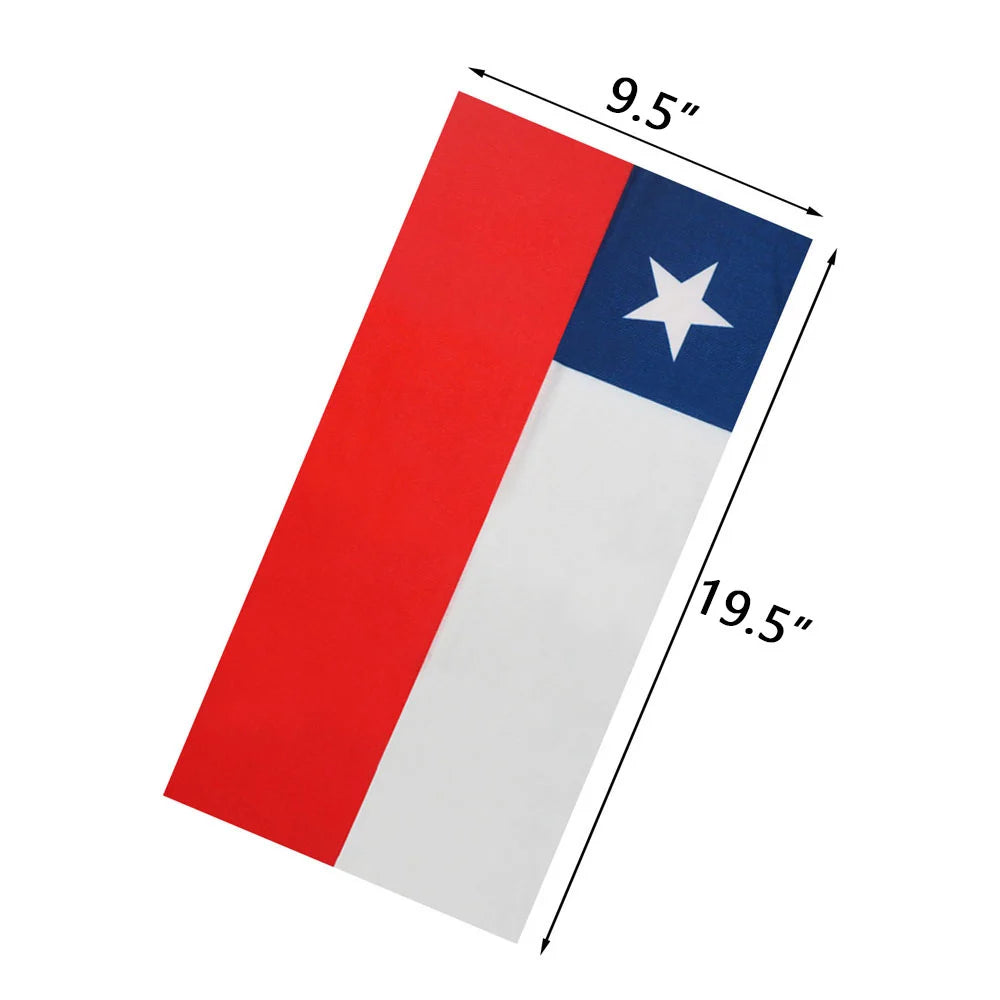 bandana de bandera de chile