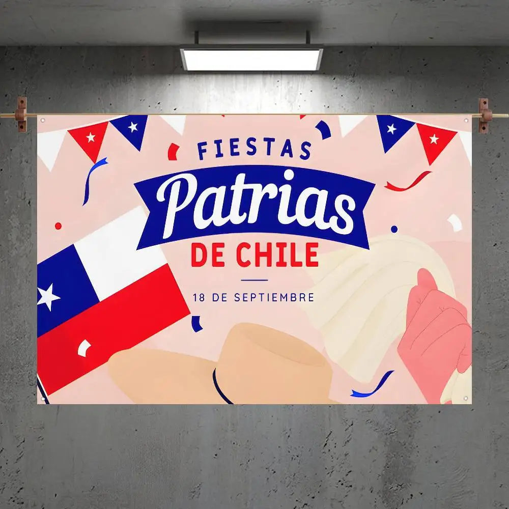 Banderas de chile para fiestas patrias
