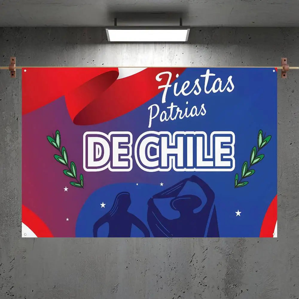Banderas de chile para fiestas patrias