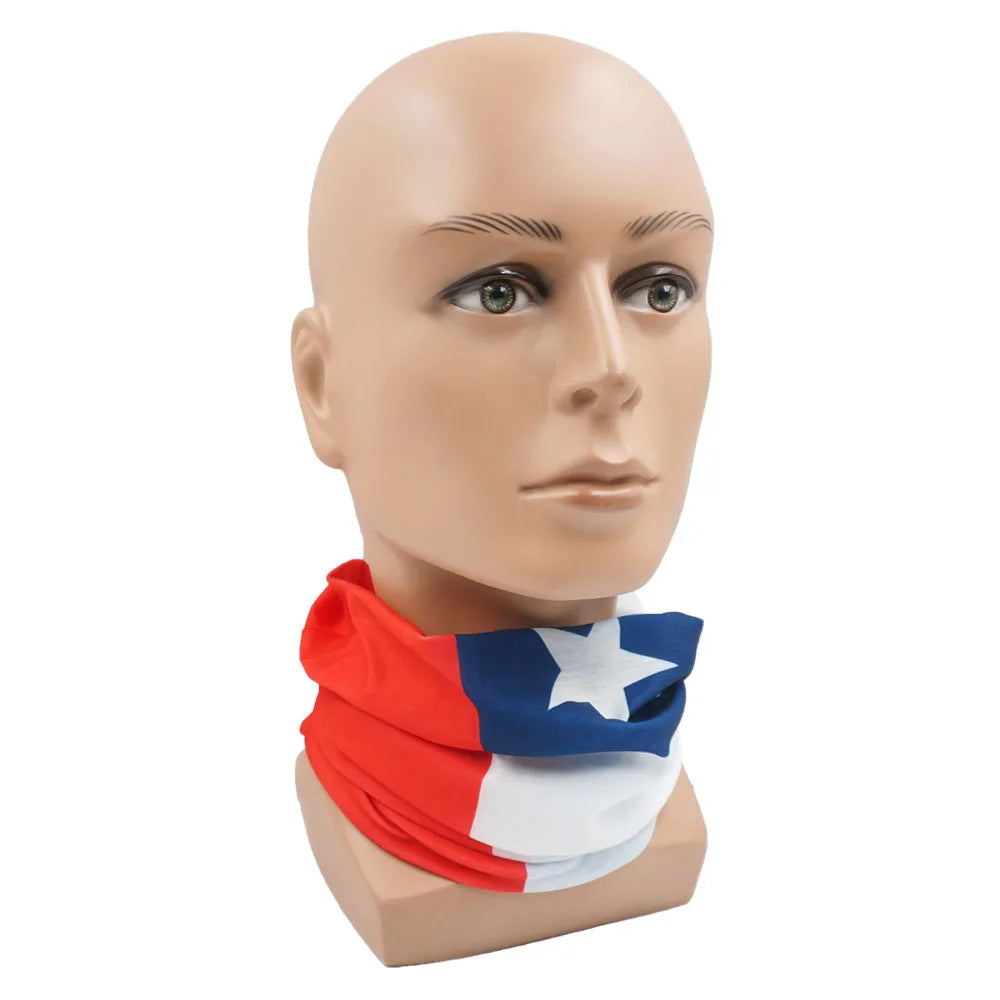bandana de bandera de chile