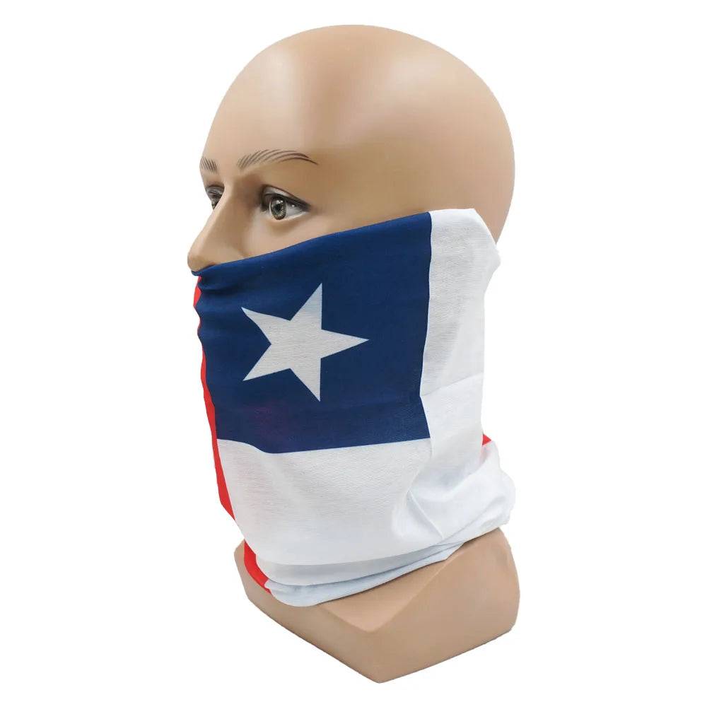 bandana de bandera de chile