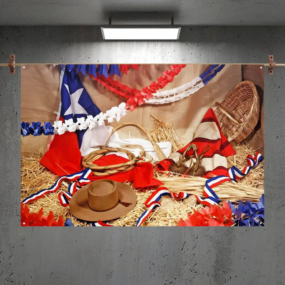 Banderas de chile para fiestas patrias