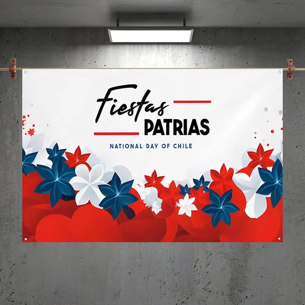 Banderas de chile para fiestas patrias