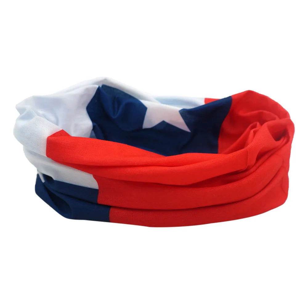 bandana de bandera de chile