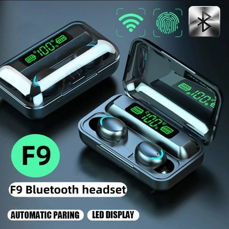 TWS F9-5 Earphone Bluetooth Wireless