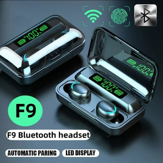 TWS F9-5 Earphone Bluetooth Wireless